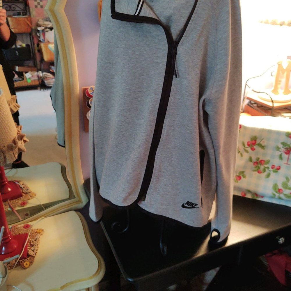Nike Gray Jacket with Black Accents